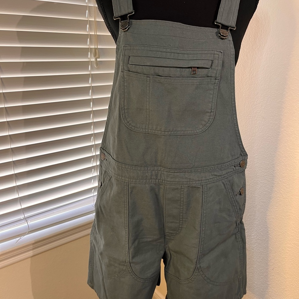 Men's Green Overalls Shorts